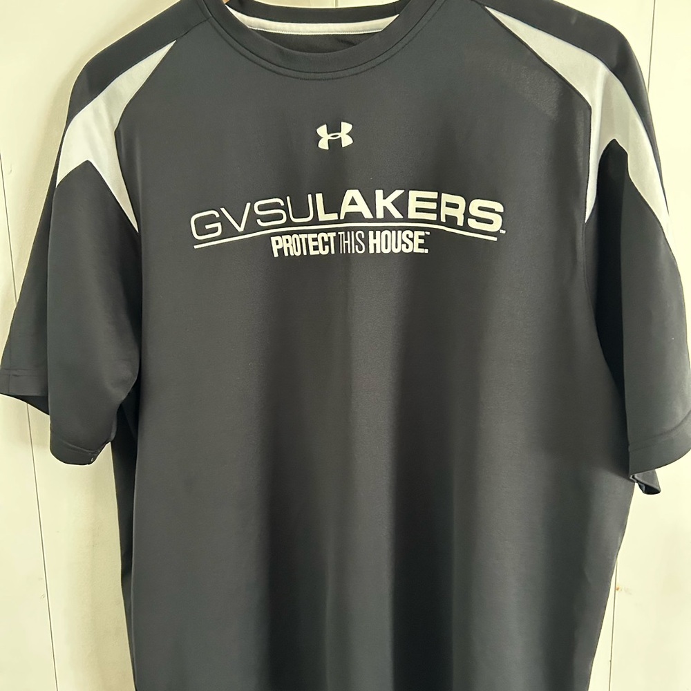 Grand Valley State University Under Armour Black and White Short Sleeve Tee
